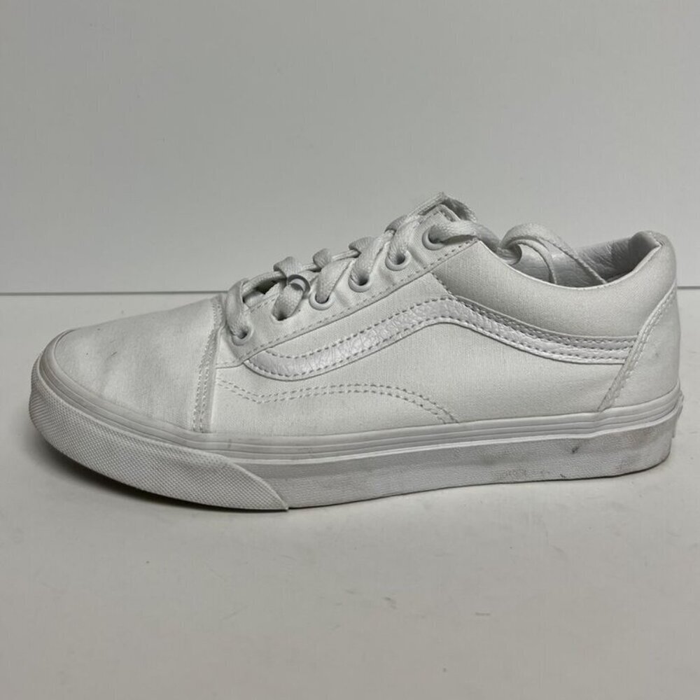 VANS Womens Old Skool Sneaker White Size 7.5 M